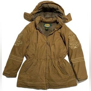 CABELA'S•Goose Down Puffer jacket with embroidery tan